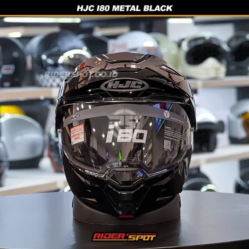 HJC i80 Adventure Metal Black Helmet – Riderspot