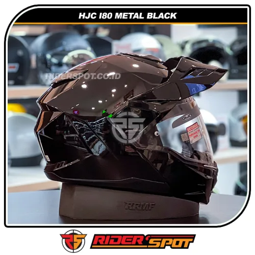 HJC i80 Adventure Metal Black Gloss