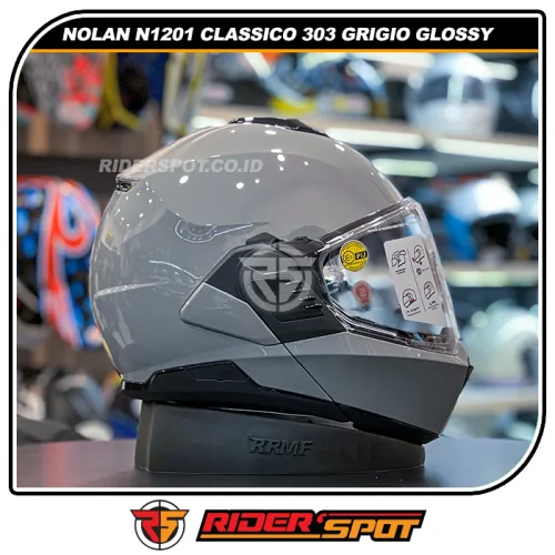 NOLAN N1201 Classico 303 Grigio Glossy Helmet