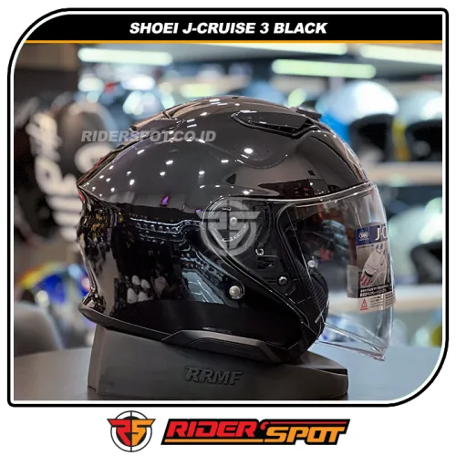 SHOEI J-Cruise 3 Pearl Gloss Black Helmet