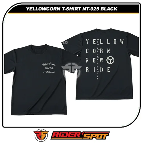 YELLOWCORN New Ride T-Shirt NT-025 Cotton Black