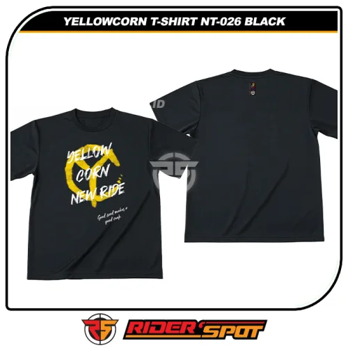YELLOWCORN New Ride T-Shirt NT-026 Cotton Black