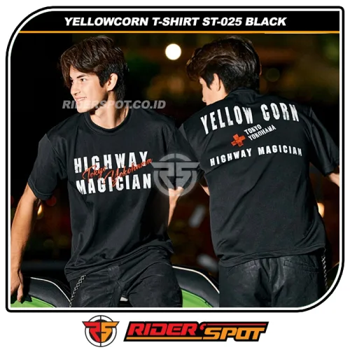 YELLOWCORN Seed T-Shirt ST-025 Cool Mesh Black
