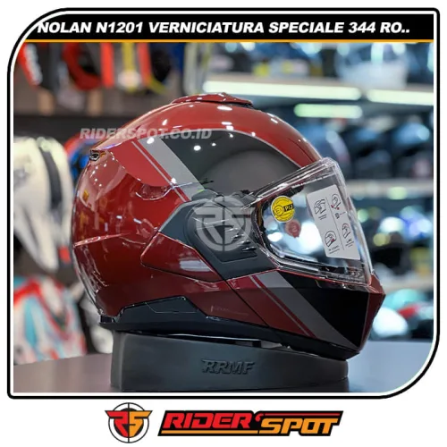 NOLAN N120-1 Verniciatura Speciale 344 Rosso Viscerale/Nero Glossy Helmet