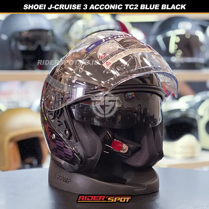 SHOEI J-Cruise 3 Acconic TC2 Blue Black Helmet
