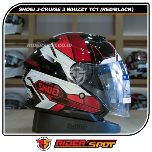SHOEI J-Cruise 3 Whizzy TC1 Red Black Helmet