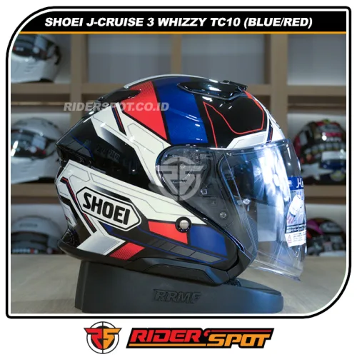 SHOEI J-Cruise 3 Whizzy TC10 Blue Red Helmet