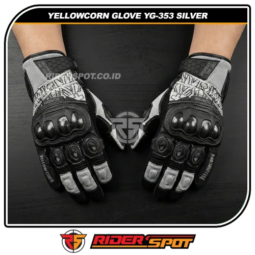 YELLOWCORN Mesh Glove YG-353 Silver