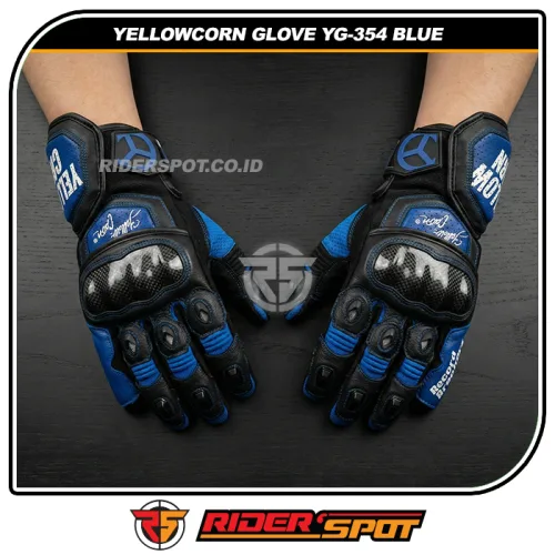YELLOWCORN Mesh Glove YG-354 Blue