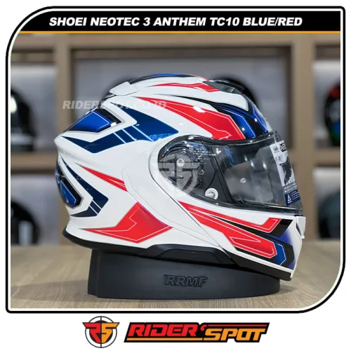 SHOEI Neotec 3 Anthem TC10 Blue Red Helmet