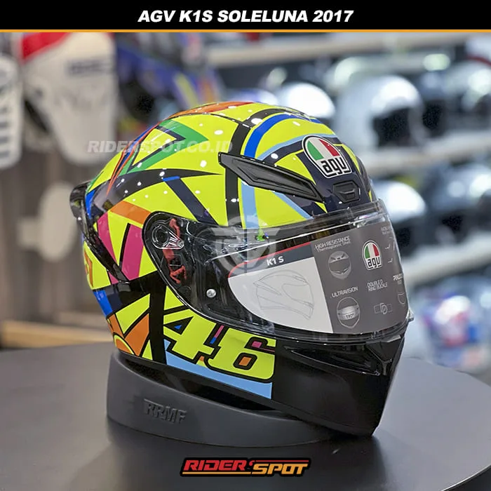 セキュリティ・セーフティ AGV SOLELUNA ASIAN FIT 2017 SIZE M AGV K1S Soleluna 2017 Helmet - Asian Fit – Riderspot