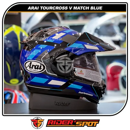 ARAI Tourcross V Match Blue Helmet