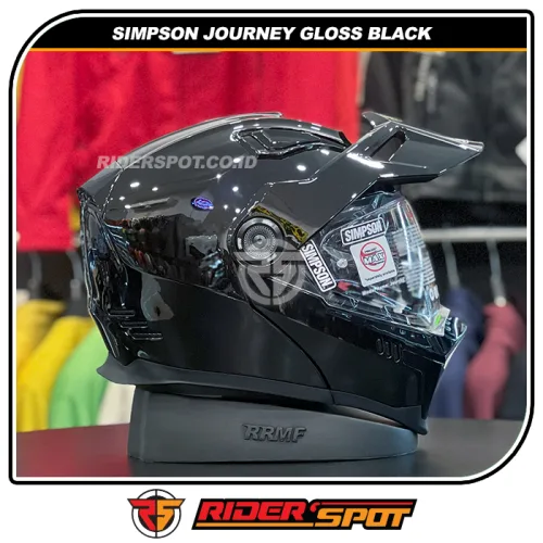 SIMPSON Journey Gloss Black Helmet