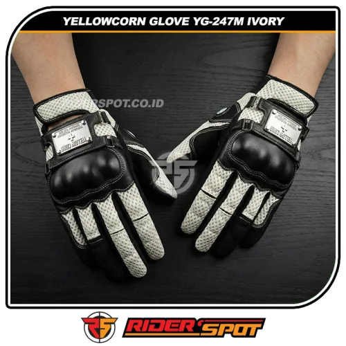 YELLOWCORN Mesh Glove YG-247M Ivory