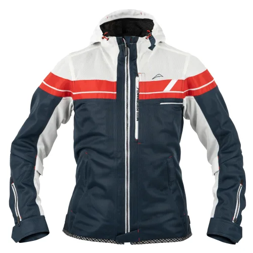 KUSHITANI Jacket K-2440 Full Mesh Parka White Blue