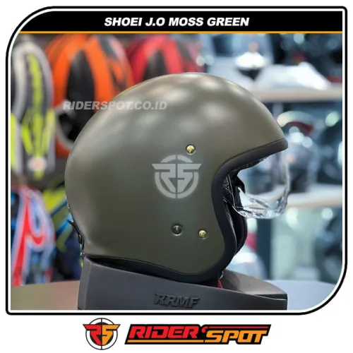 SHOEI J.O Moss Green Helmet