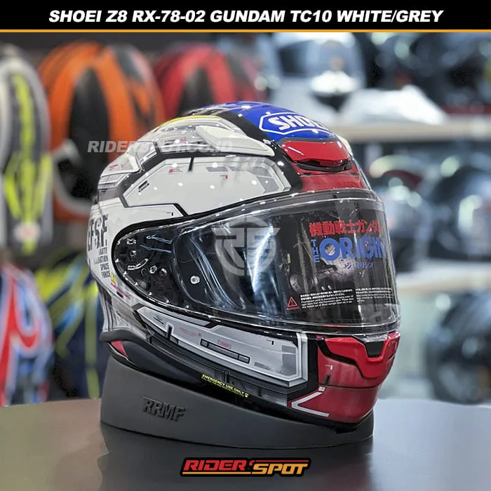 SHOEI Z8 RX-78-02 Gundam TC10 White Grey Helmet