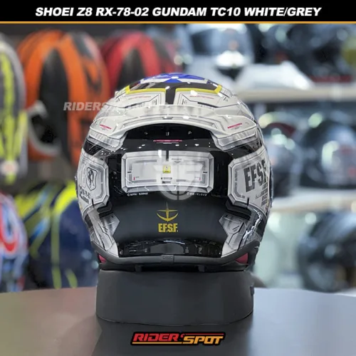 SHOEI Z8 RX-78-02 Gundam TC10 White Grey Helmet – Riderspot