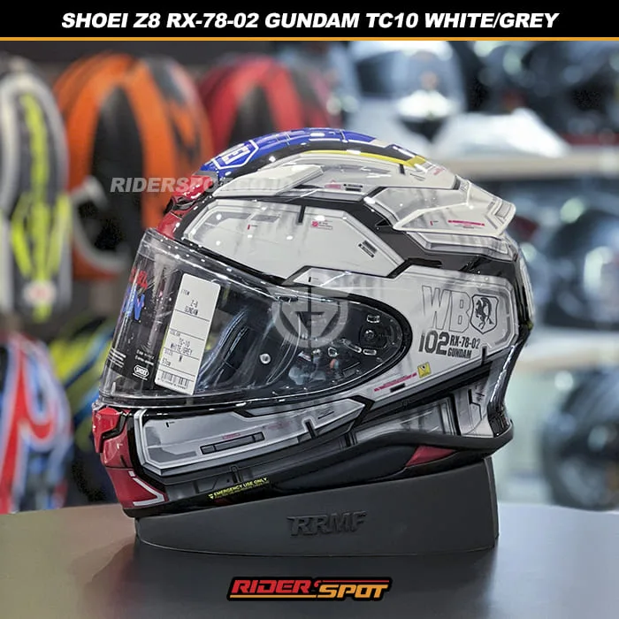 SHOEI Z8 RX-78-02 Gundam TC10 White Grey Helmet