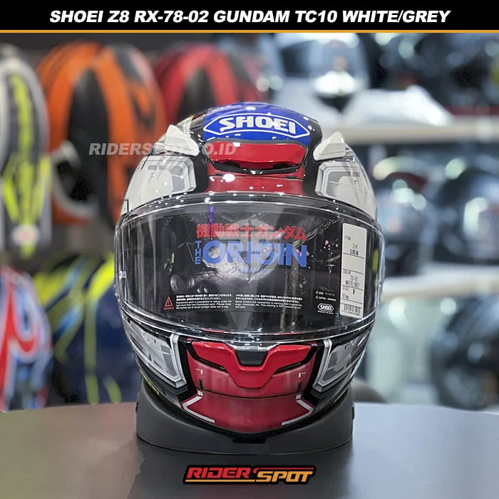 SHOEI Z8 RX-78-02 Gundam TC10 White Grey Helmet