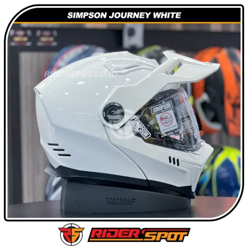 SIMPSON Journey Gloss White Helmet