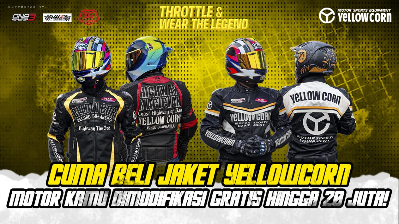 Beli Jaket Yellowcorn, Dapat Diskon & Peluang Kamu Motor Dimodifikasi Hingga Rp20 Juta!