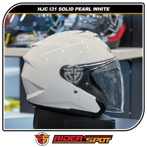HJC I31 Solid Pearl White Gloss Helmet