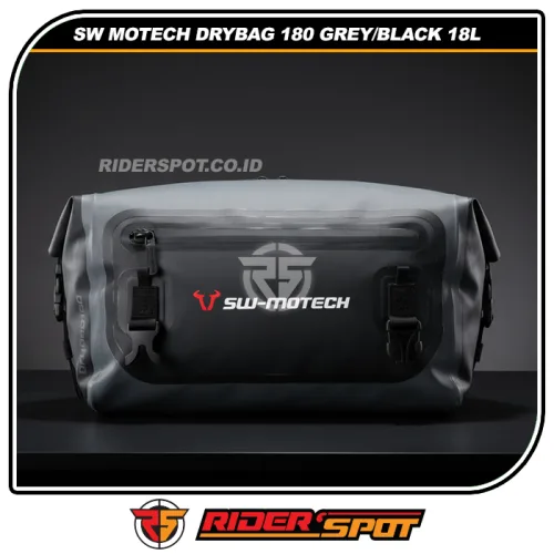 SW MOTECH DryBag 180 TailBag Grey Black WP 18L