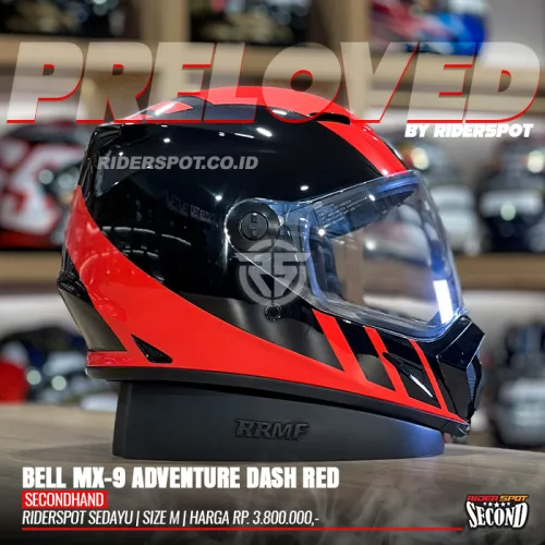 2ND BELL MX-9 Adventure Dash Red Helmet