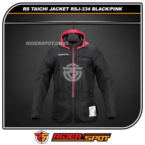 RS TAICHI Jacket RSJ-334 Air Flip Parka Womens Black Pink