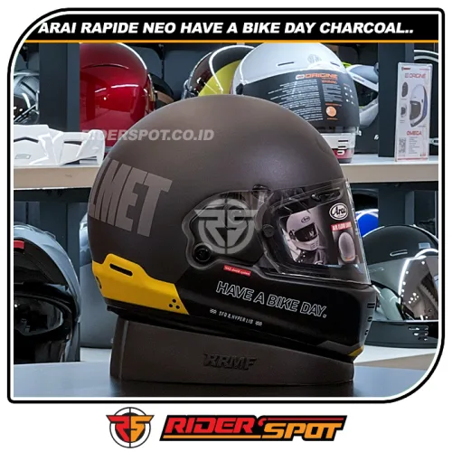 ARAI Rapide NEO Have a Bike Day Charcoal Black Helmet
