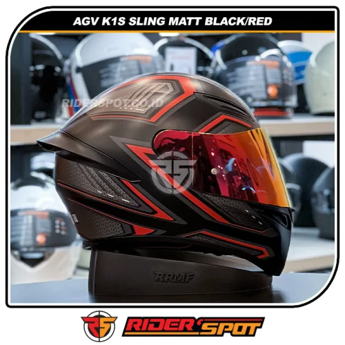 AGV K1S Sling Matt Black Red Helmet