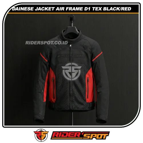 DAINESE Mesh Jacket Air Frame D1 Tex Black Red