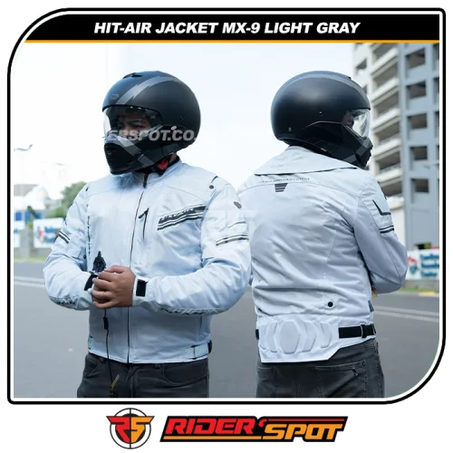 HIT-AIR Airbag Mesh Jacket MX-9 Light Gray