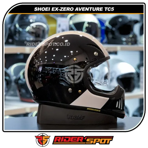 SHOEI EX-ZERO Aventure TC5 Black White Helmet