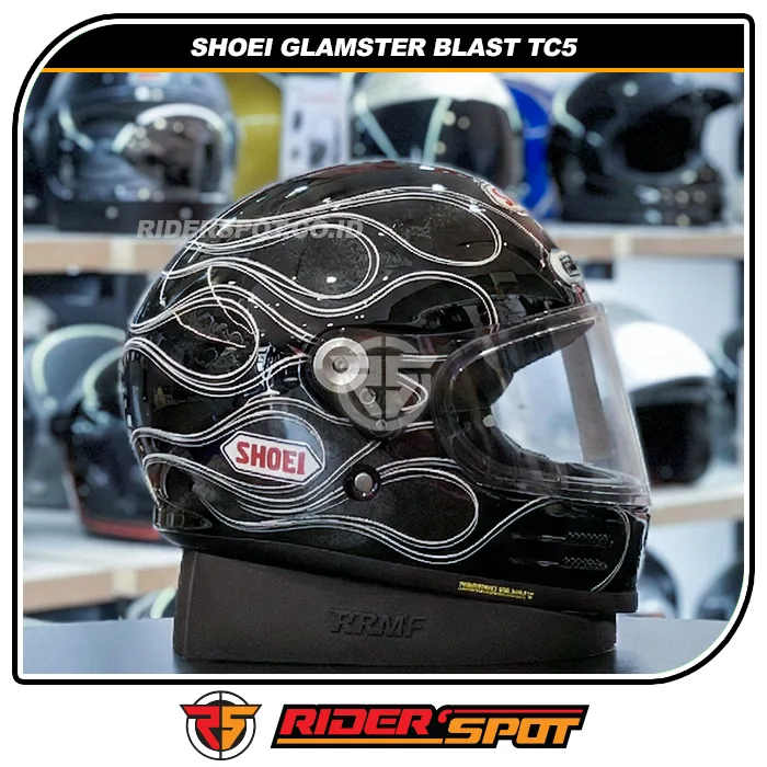 SHOEI Glamster Blast TC5 Black Grey Helmet – Riderspot