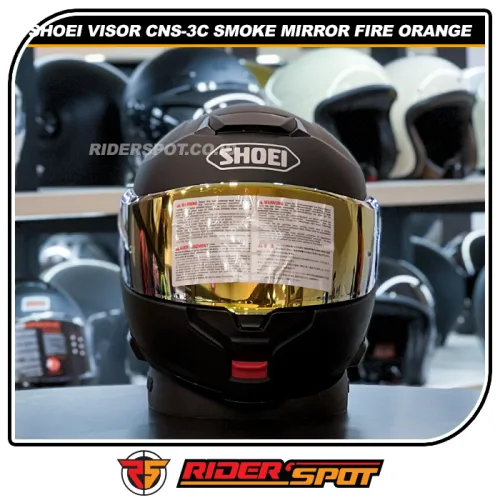 SHOEI Visor Neotec 3 CNS-3C Smoke Mirror Fire Orange