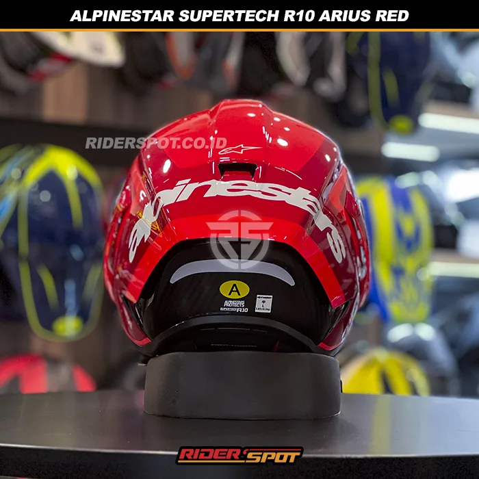 ALPINESTARS Supertech R10 Arius Black / White / Double Red Glossy Helmet