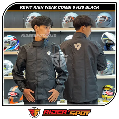 REV'IT Rainsuit Rain Wear Combi 6 H2O Black