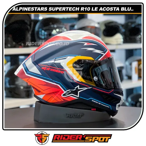 ALPINESTARS Supertech R10 LE Acosta Blue / Red / White Matt Helmet