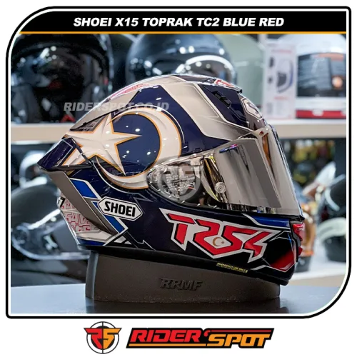 SHOEI X-Fifteen X15 Toprak TC2 Blue Red Helmet