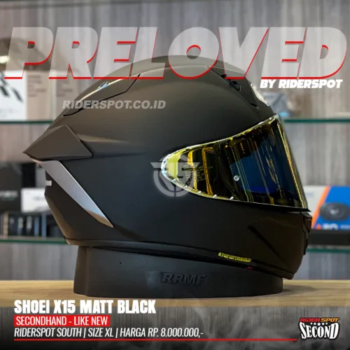 2ND SHOEI X15 Matte Black Helmet - XL