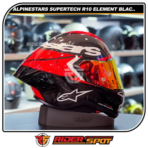 ALPINESTARS Supertech R10 Element Black Bright Red White Helmet