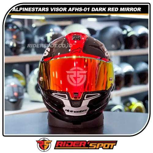 ALPINESTARS VISOR Aftermarket AFHS-01 Dark Red Mirror