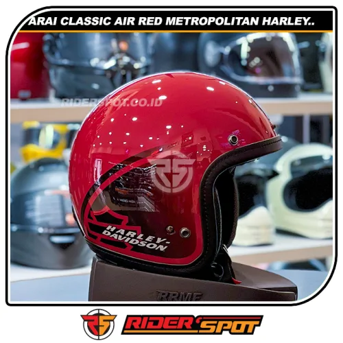 ARAI Classic AIR Red Metropolitan Harley Davidson Helmet