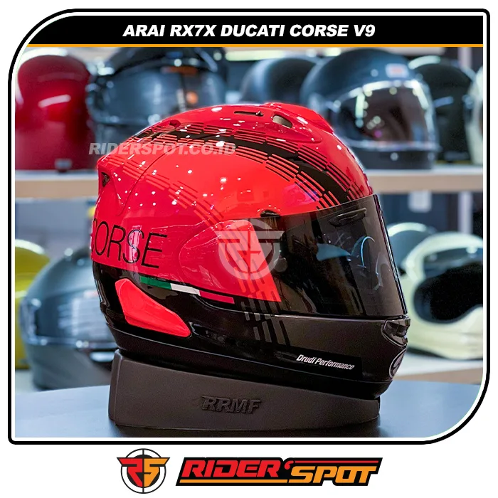 ARAI RX-7X Ducati Corse V9 Helmet – Riderspot