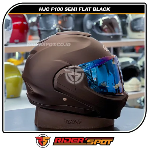 HJC F100 Semi Flat Black Helmet