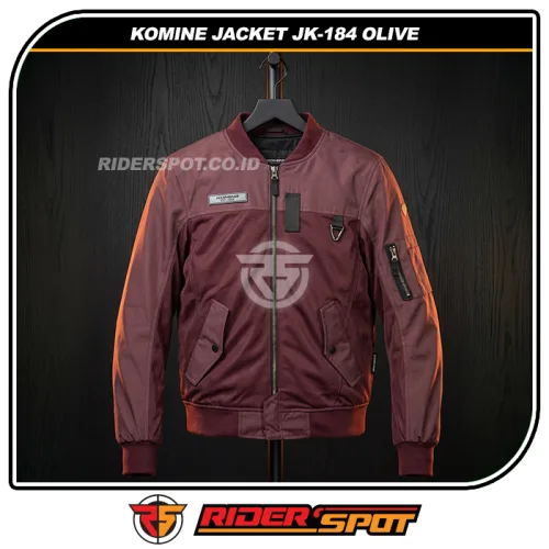 KOMINE Jacket JK-184 Enigma G2 Flight Mesh Wine Red