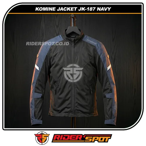 KOMINE Jacket JK-187 Enigma G2 Half Mesh Navy