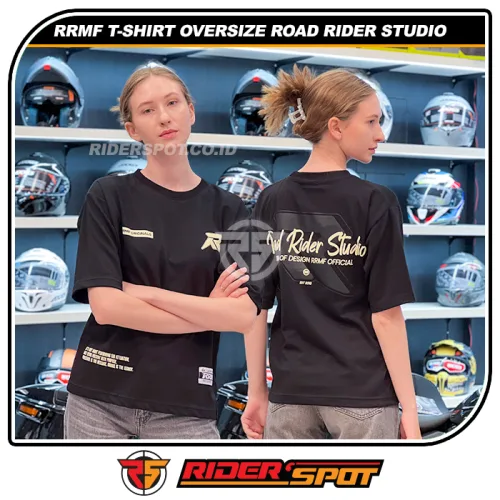 RRMF T-Shirt Oversize Road Rider Studio Black